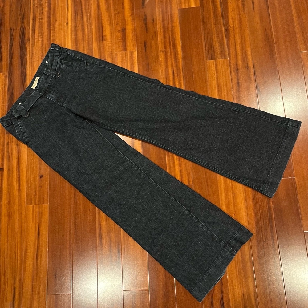 Paris Blues Dark Blue Jeans Wide Leg Y2K Denim Trouser Pants Size‎ 9